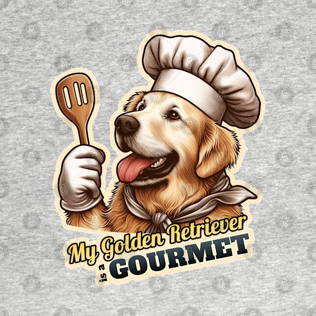 Chef Golden Retriever by k9-tee